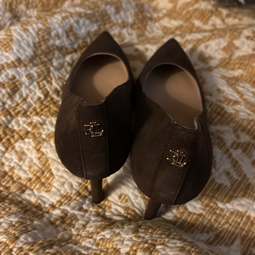Lauren by Ralph Lauren Women's Lanette Suede Kitten Heels Pump Size 6 No Box - Picture 6 of 9